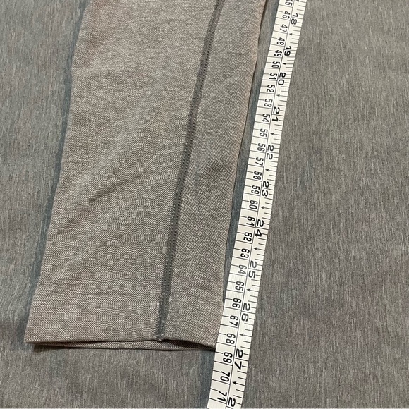 Gymshark Flex Seamless Leggings L Light Grey Marl Pink Waist High Waisted Sculpt - Picture 7 of 10